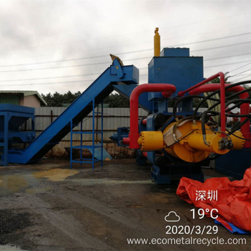 Steel Copper Chips Horizontal Briquette Press Machine